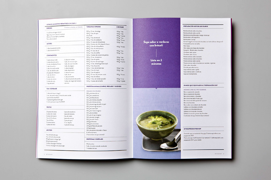 kot  Kot México Dietary Method Graphic design monterrey graphic design mexico Zita Arcq color  diet brochures  gourmet