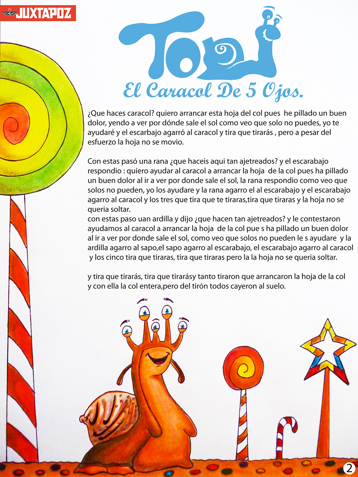 juxtapoz revista Leon Ajedrez caracol dulces viñeta Portada cuento El infantil ilustracion dibujo