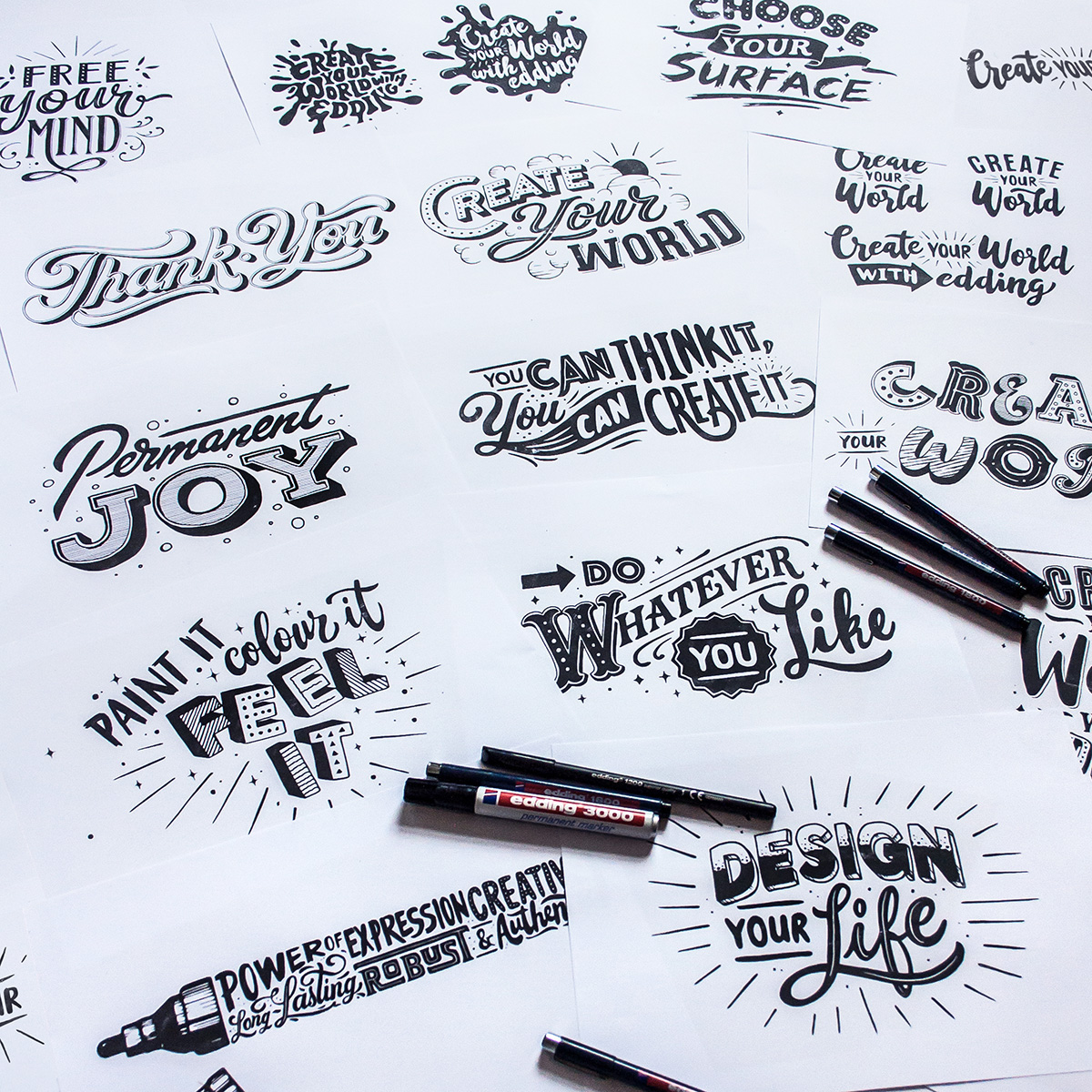 Handlettering lettering type HAND LETTERING Deutschland germany drawing letters trade fair Fair