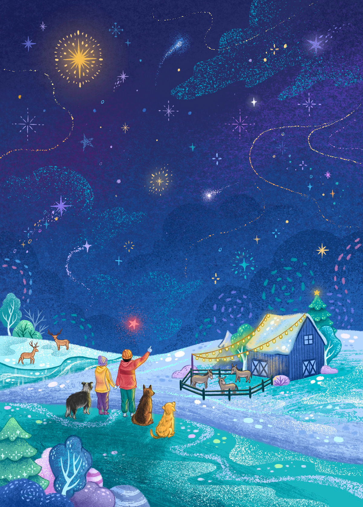 editorial Editorial Illustration Christmas Snow illustration