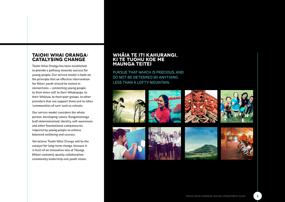 Adobe Portfolio Social Programme youth social Program instagram maori New Zealand marae Investment Plan interactive Not for profit charity print