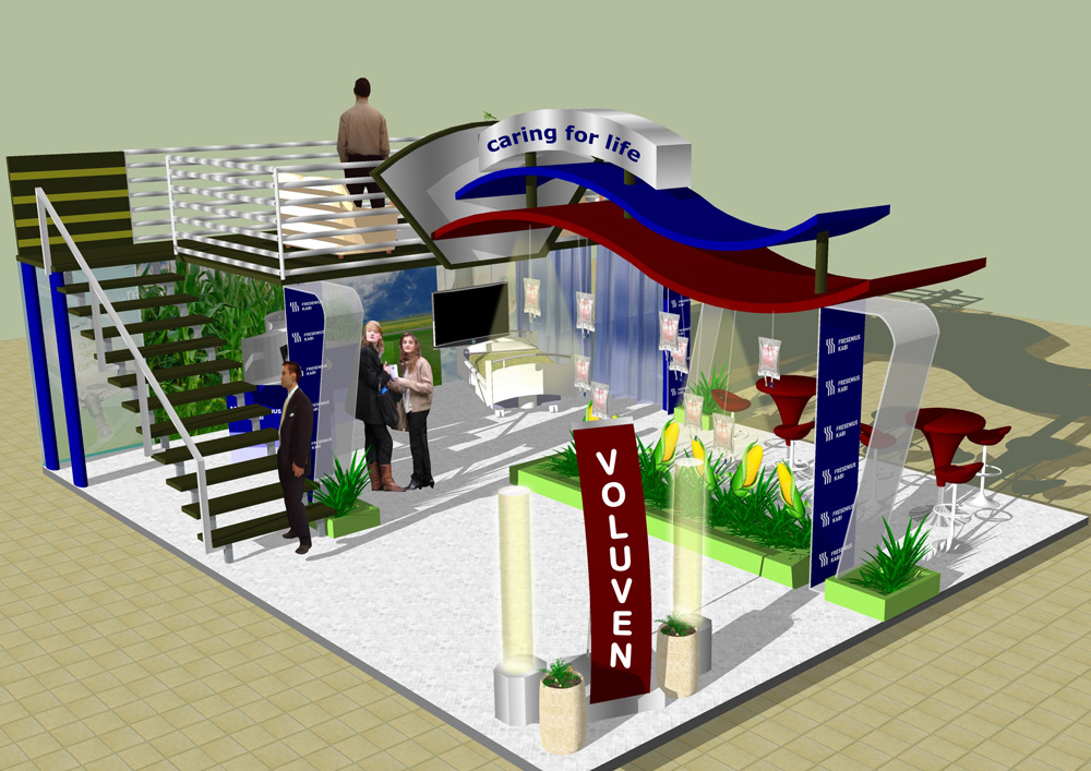 3D perspectives modules booths Events showcase visual merchandising