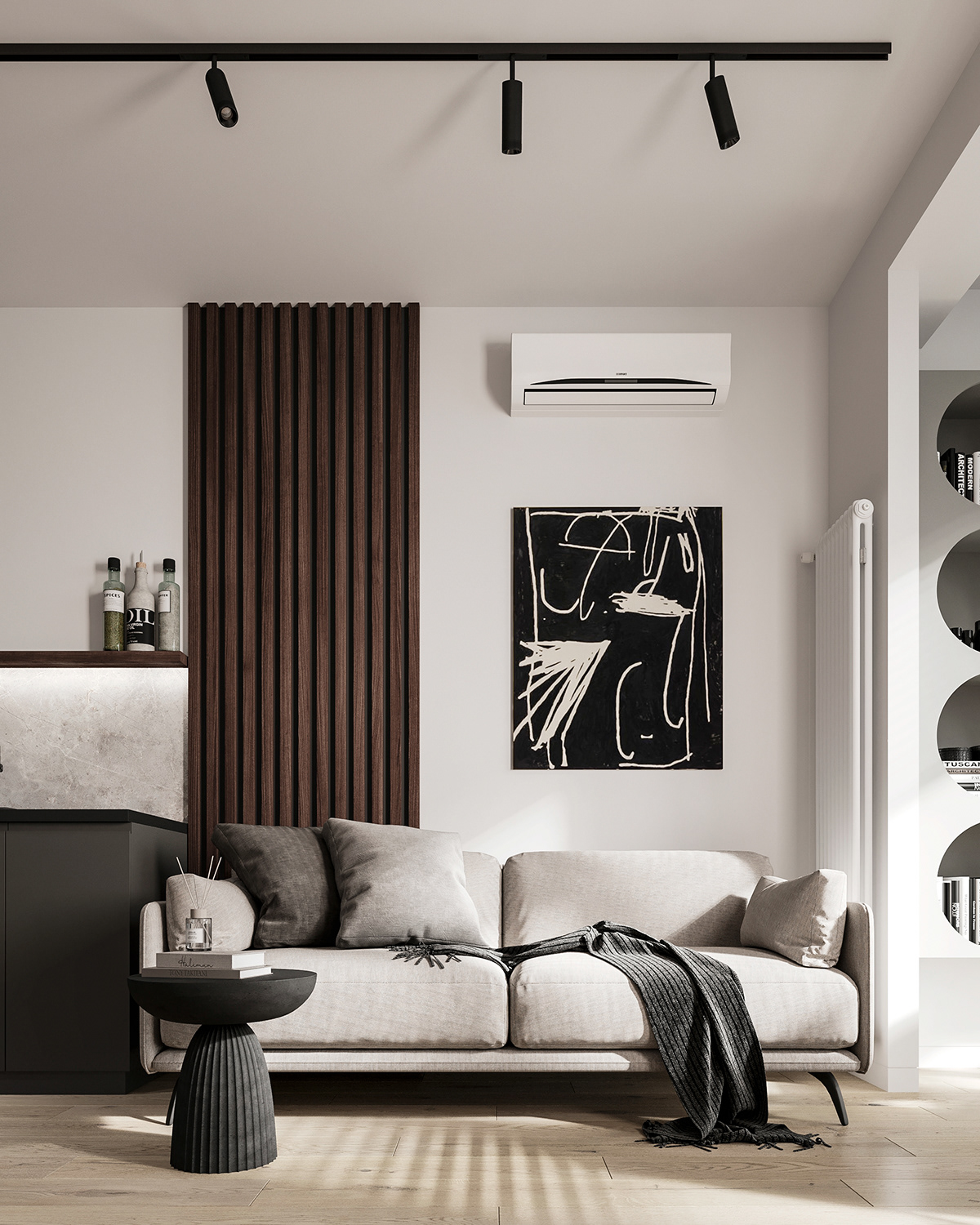 3D 3ds max archviz CG design Hall Interior interior design  living room visualization
