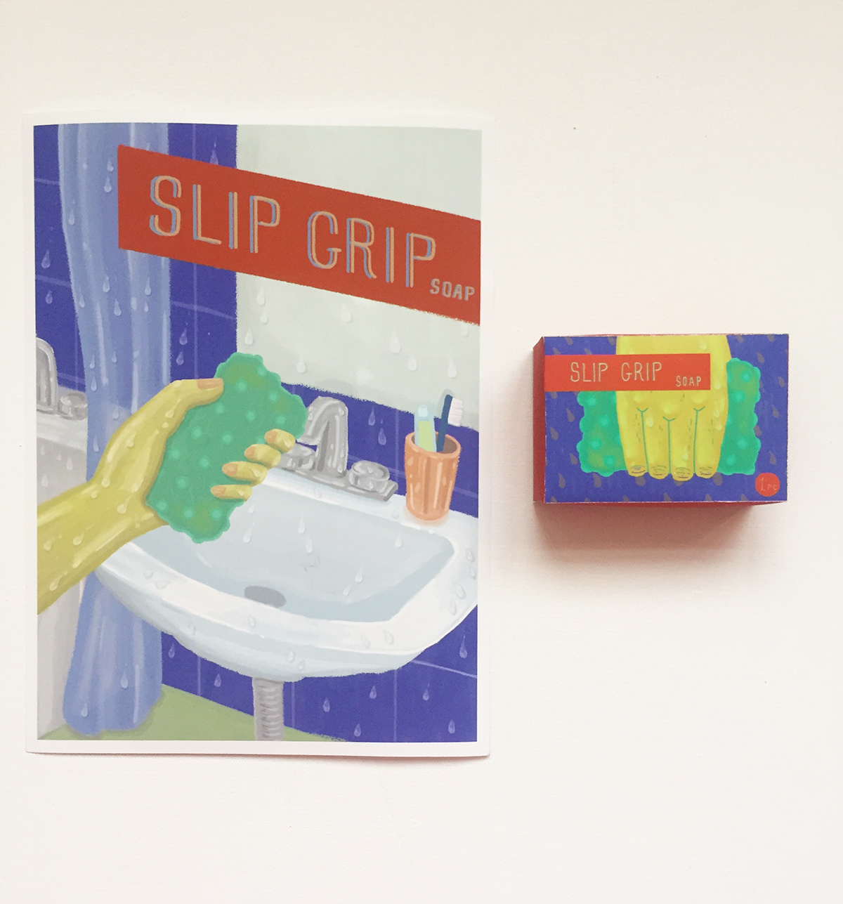 soap Packaging advertisement slip bathroom box children Playful
