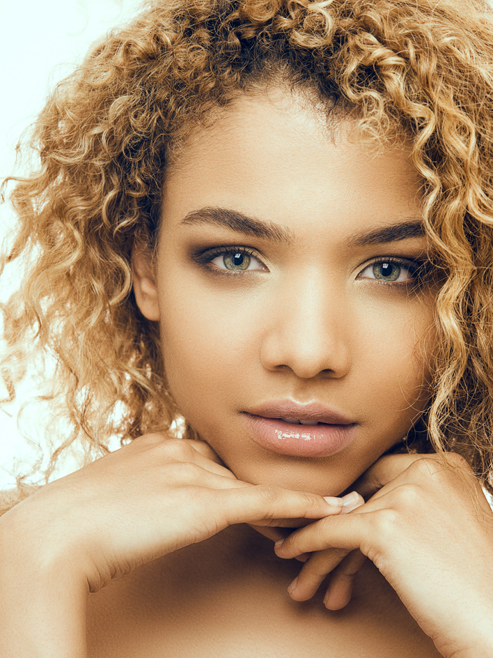 beauty model test curly hair agency