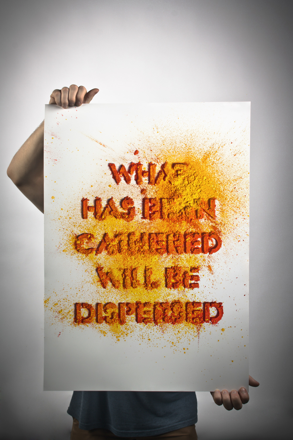 handmade type design Experimentation poster fluid jelly lettering Incense pigment destruction ephemeral mold wax