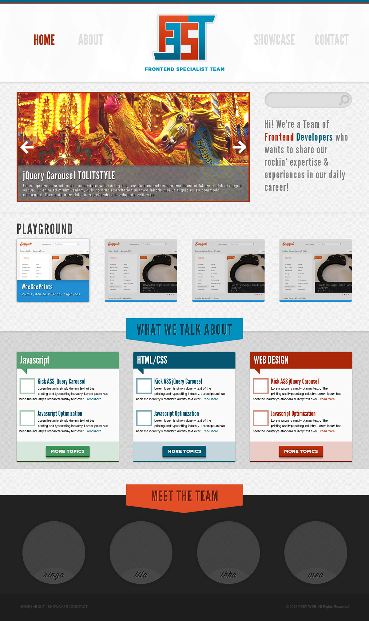 Frontend Design  blog design user interface