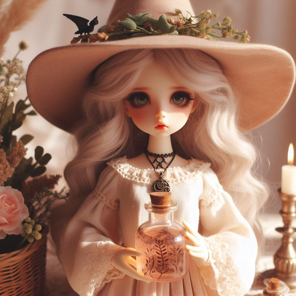 dolls cute witch Magic  