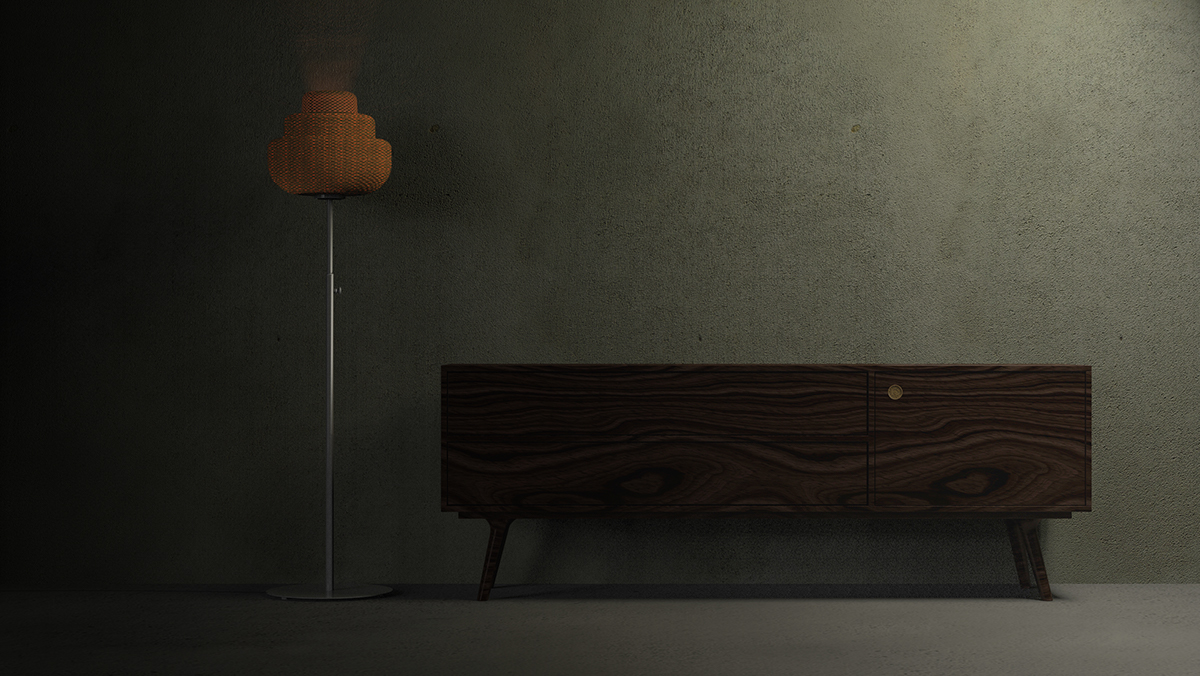 Render keyshot sofa Lamp rendering