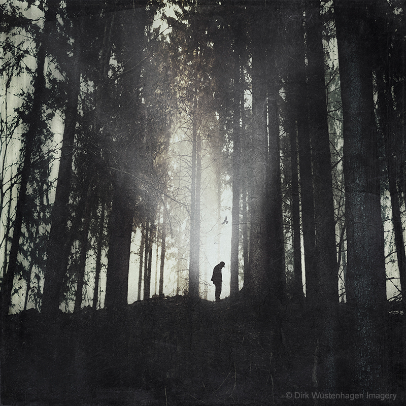 dark surreal monochrome solitude manipulation mood atmosphere black and white