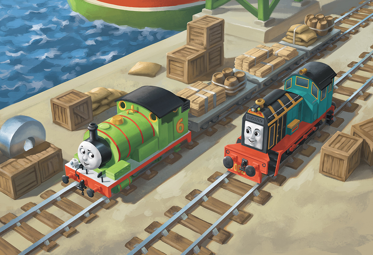 Thomas Engine thomas train children books children illustration fat controller cranky percy