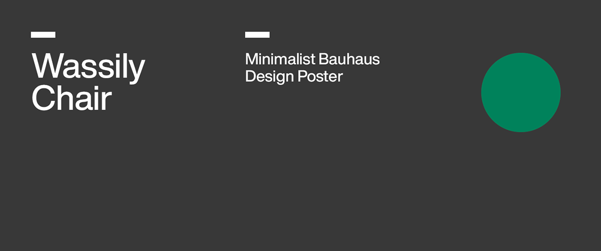 bauhaus breuer chair furniture geometric helvetica minimal minimalist poster Poster Design