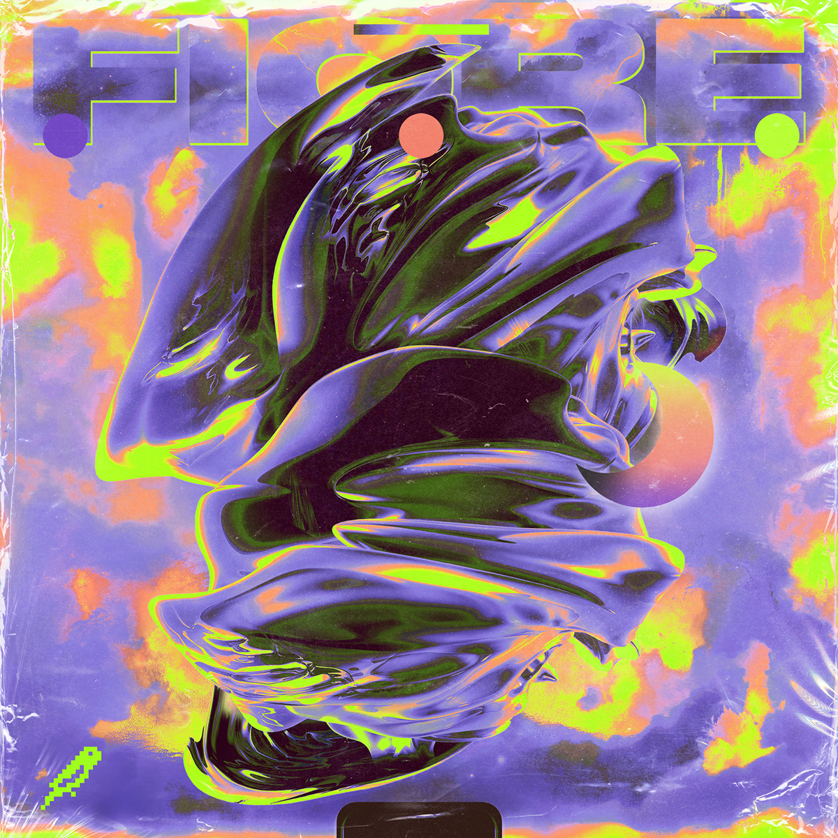 3D abstract album art c4d cover artwork Digital Art  electronic music graphic design  ILLUSTRATION  typography  