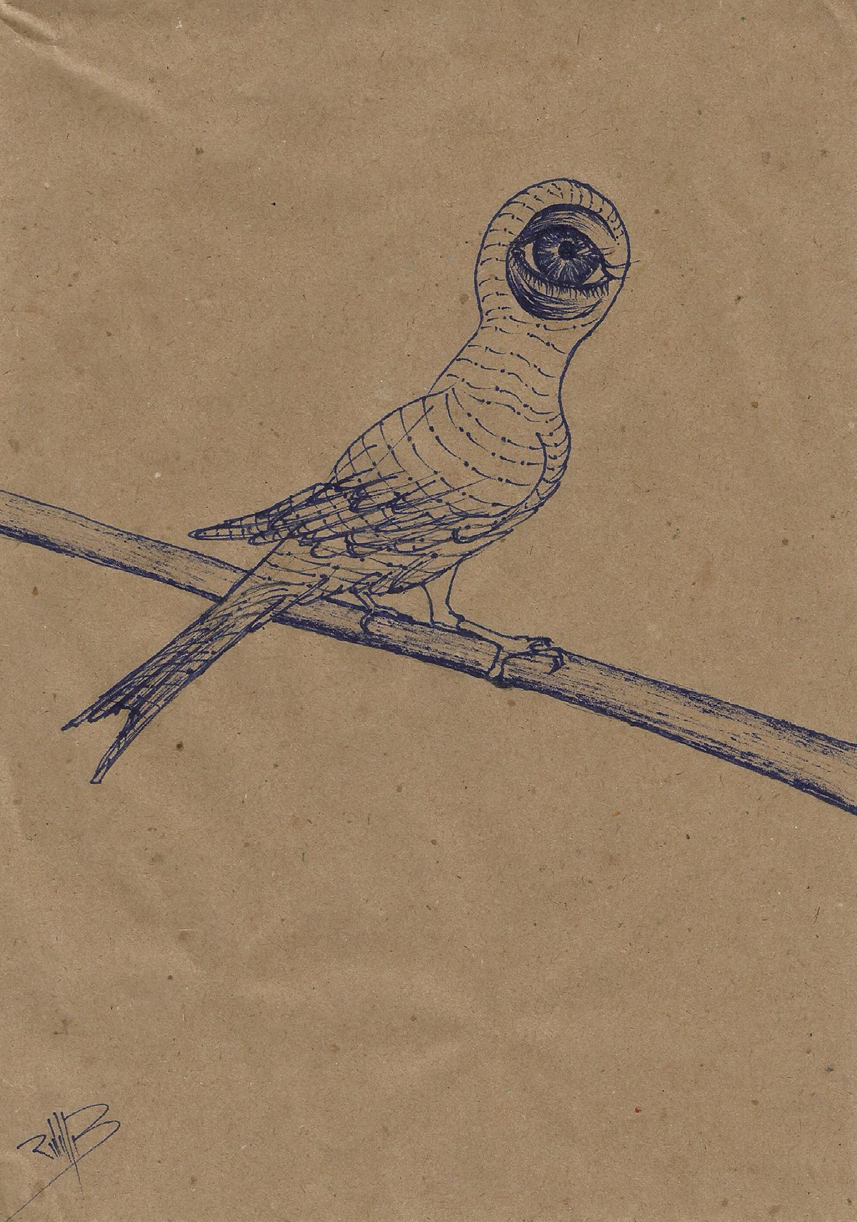 Image may contain: bird and drawing
