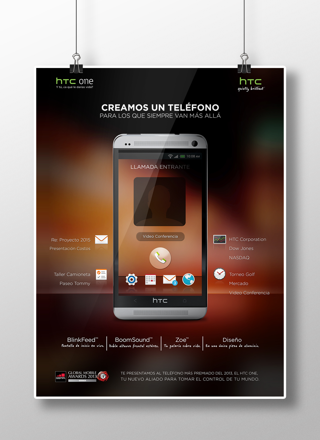 Keyvisual campaign diseño poster htc