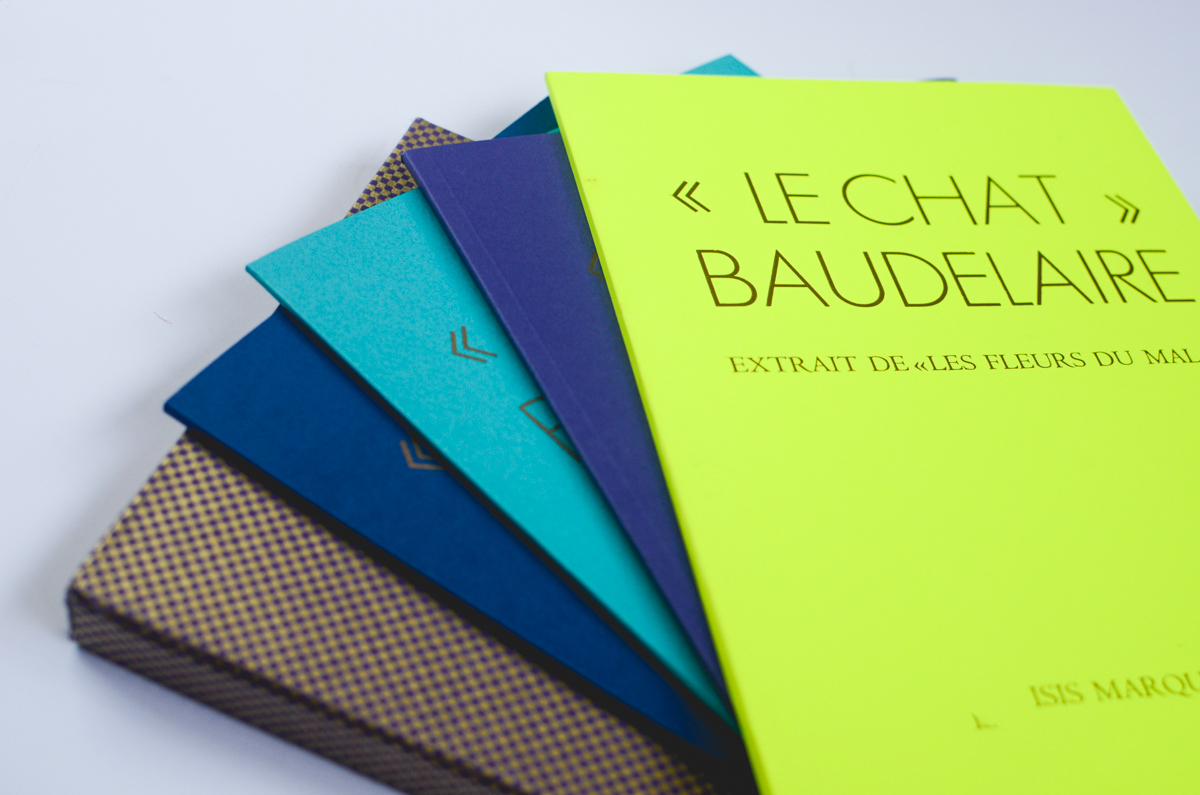 book letterpress Cat print typo europa purple elegant Fun Young fresh Paris estienne handmade Baudelaire
