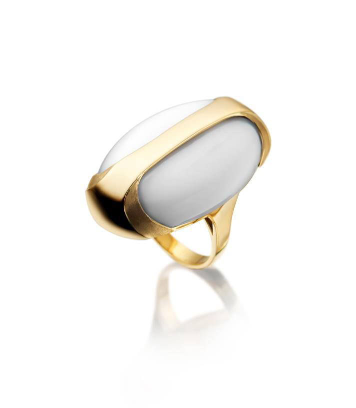 jewelry gold art deco minimalist ring