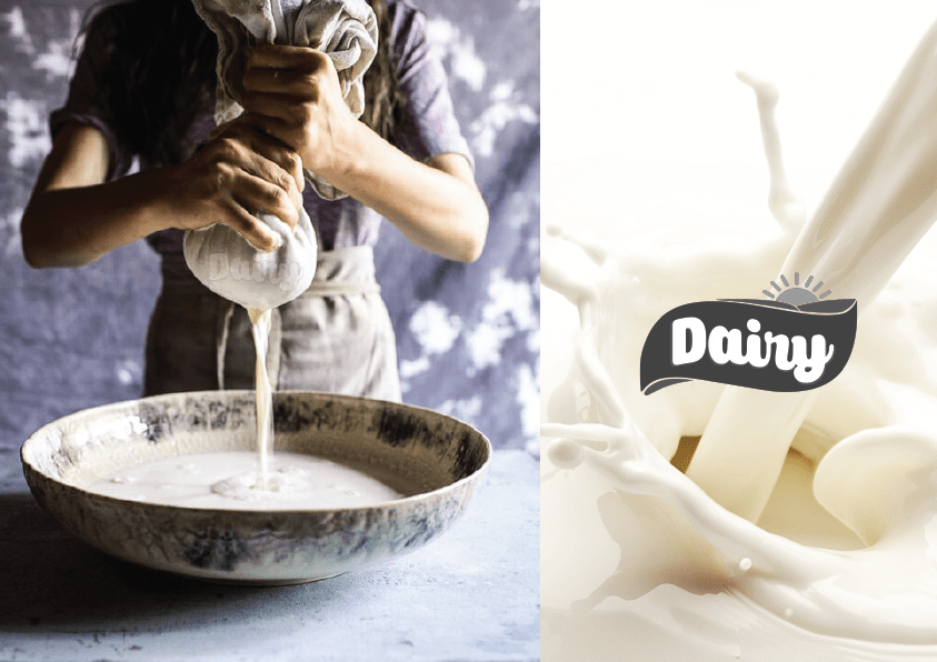 logo branding  Dairy milk Nature