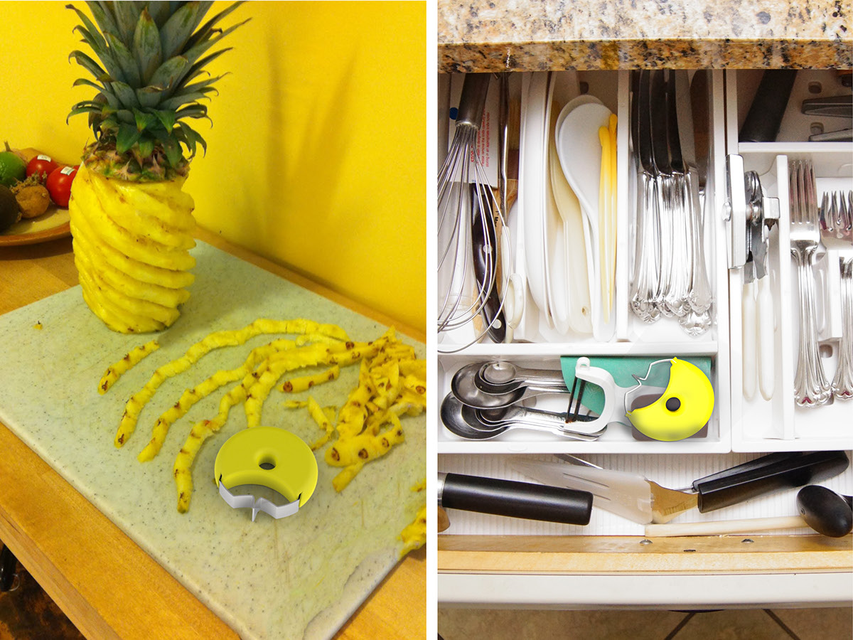 simple product design Pineapple peeler knife western kitchen