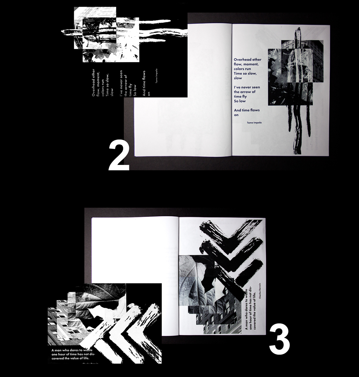 Booklet print black & white b&w