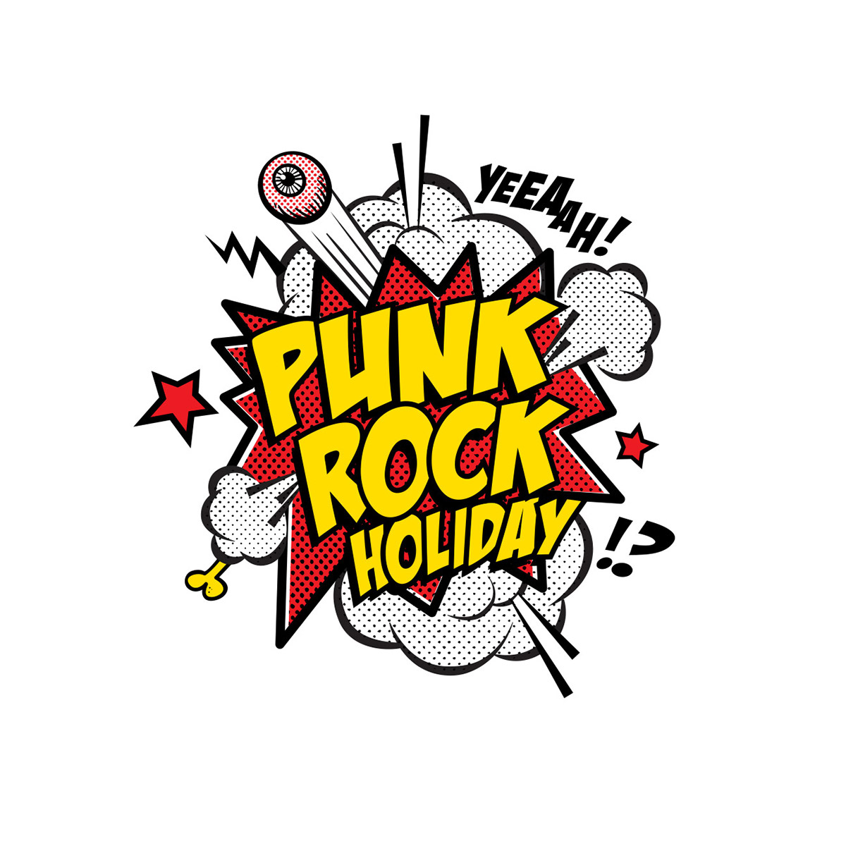 PunkRockHoliday punk festival Music Festival brending illustrations