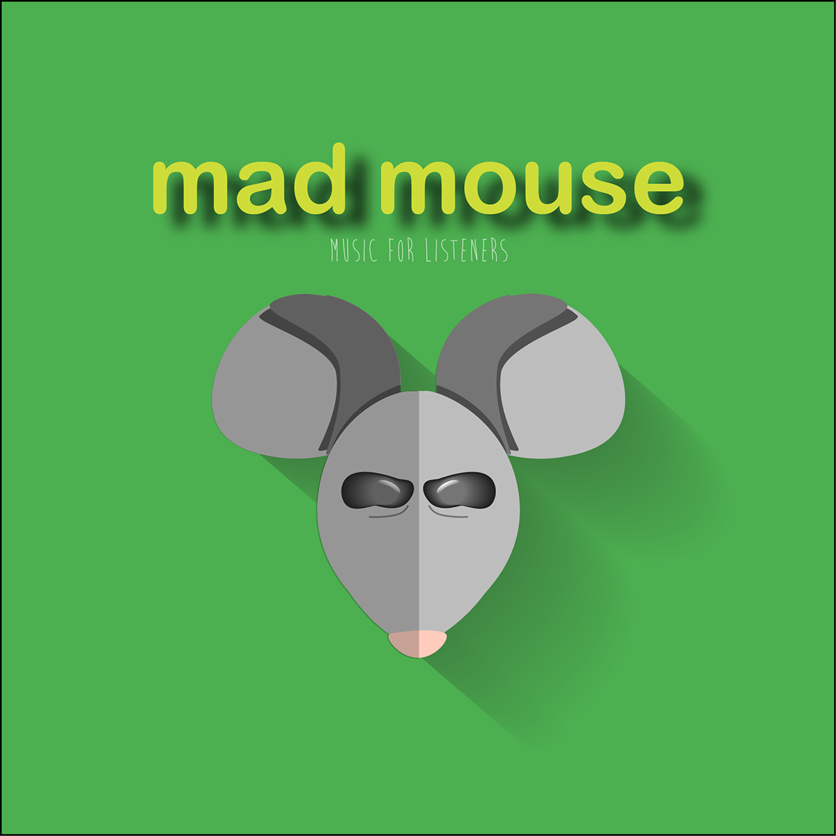 flat design bold color mad mouse logo branding  ILLUSTRATION  graphic design 