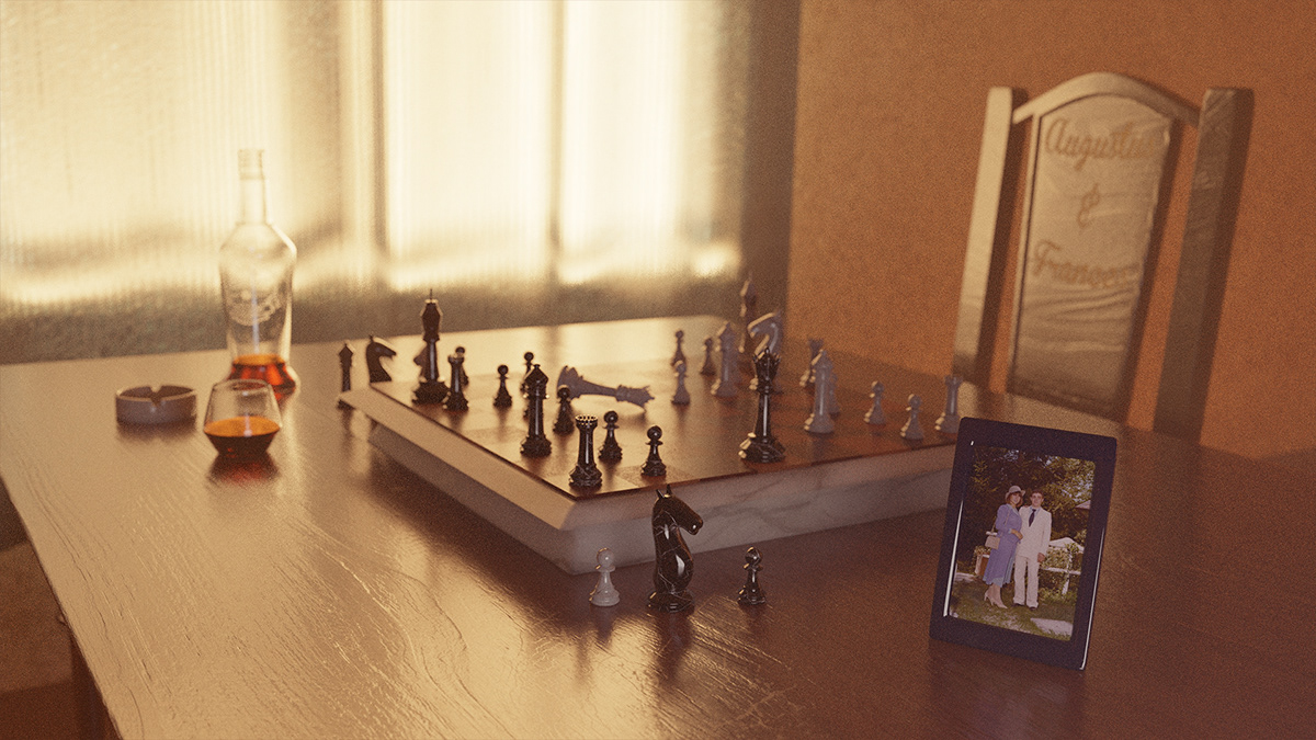 blender blender 3d 3d render CGI chess chessboard Cycles render game Realism Render