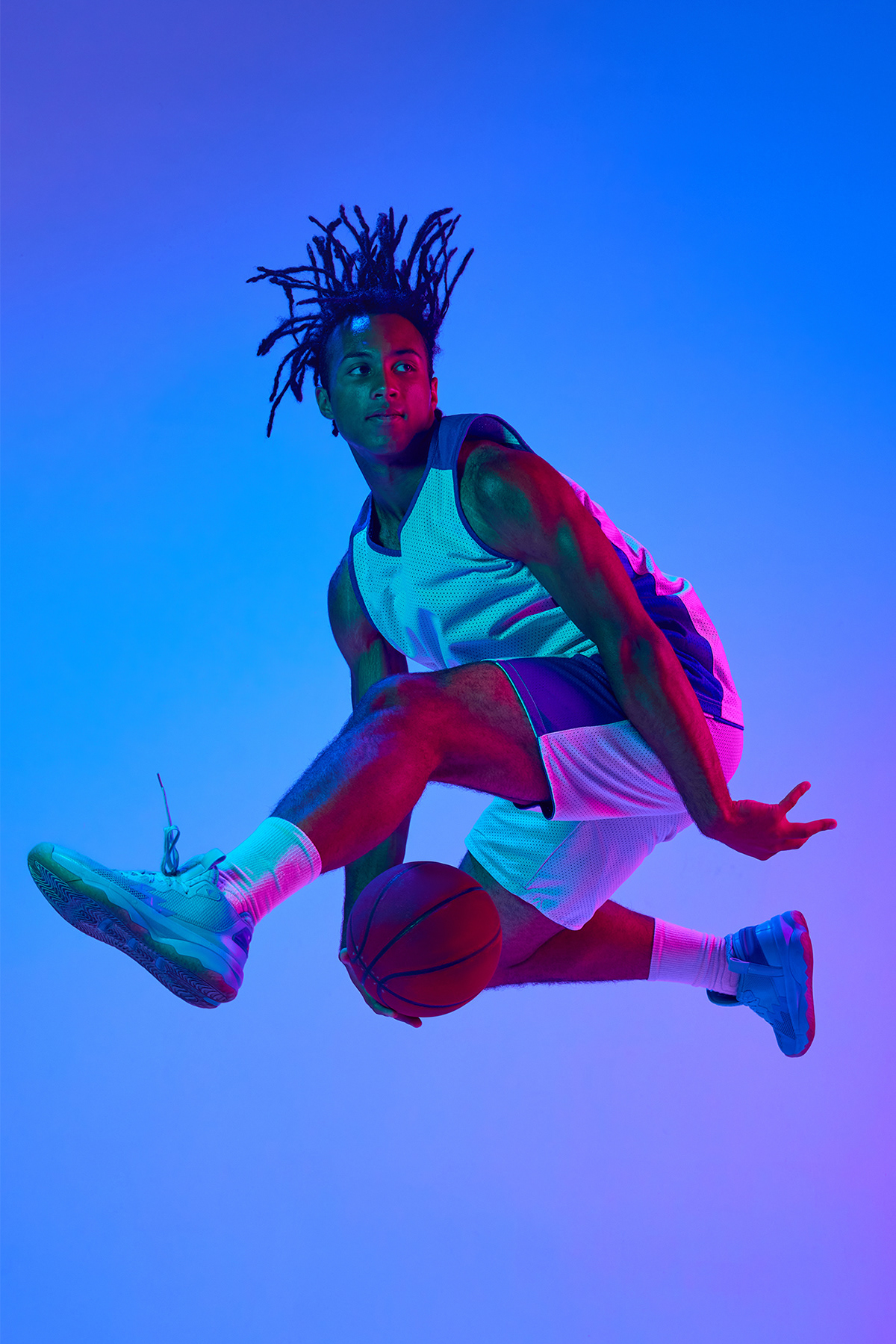 basketball NBA Streetball sport neon light Photography  DUNK LeBron jordan