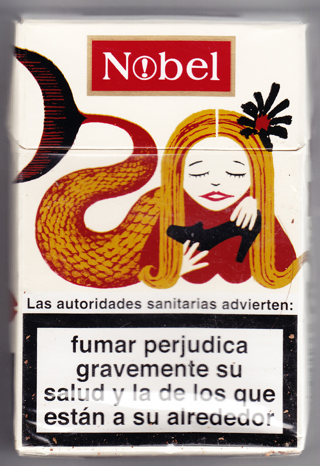 nobel Adveritising tobacco tabaco ILLUSTRATION  ilustracion cajetilla Cigarro cigarrillo cigarettes dibujo Picture Tabaco Nobel Ivan Solbes