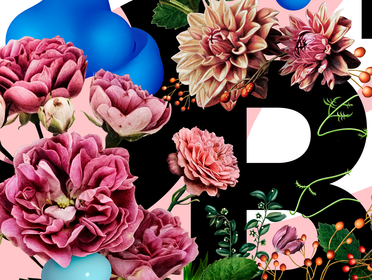 yorokobu magazine cover cover design editorial paper Flowers Nature print Roses