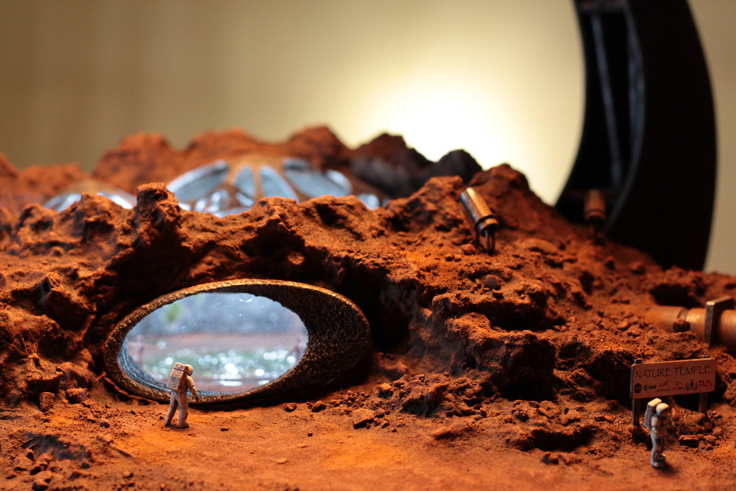Diorama Scifi 3d modeling 3d printing apocalypse astronaut humanity mars Nature
