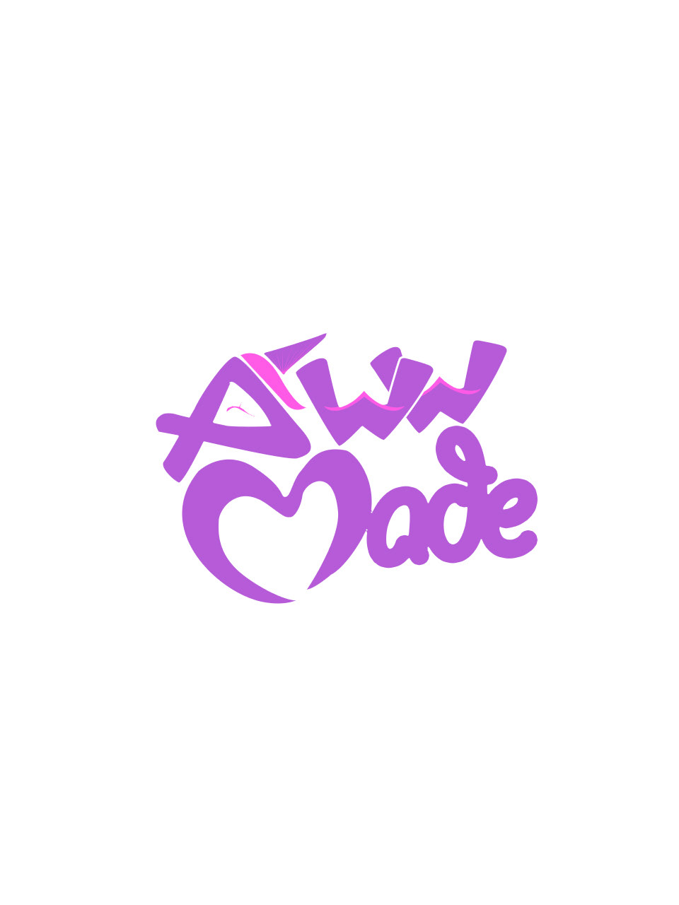 aww made logo cuteness pink purle graphics Hobby vector photoshop