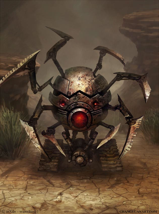 dark wasteland doomsday monster robot danger