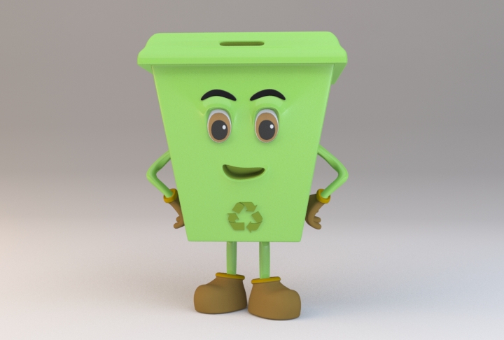 personajes design recycle