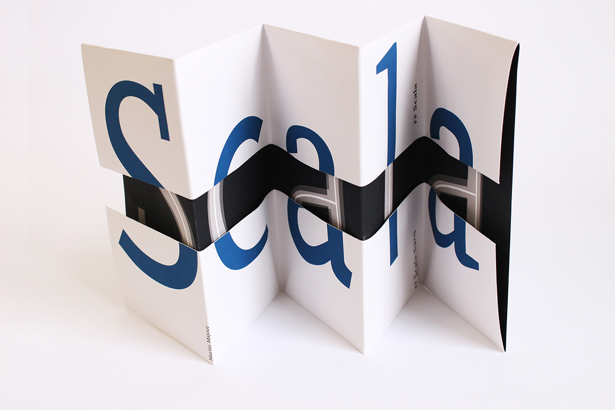 brochure scala scala sans typograpics Typeface fontshop poster Martin Majoor