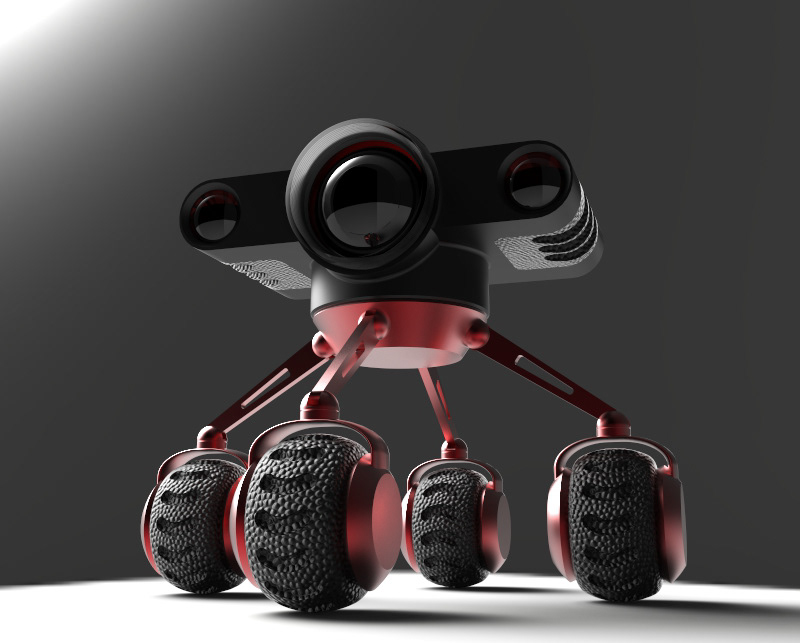 cad Rhino keyshot rendering speakers robot