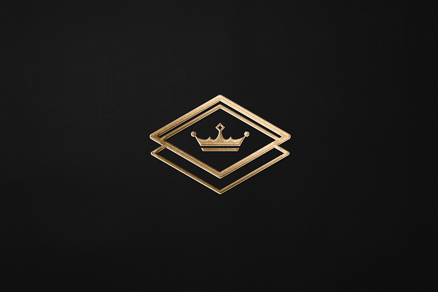 duparc construction building black gold crown royalty money premium minimal high-end