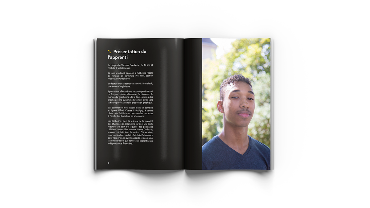 Adobe Portfolio book design graphique Design Graphic livre livres rapport d'apprentissage sommaire apprenti thomas