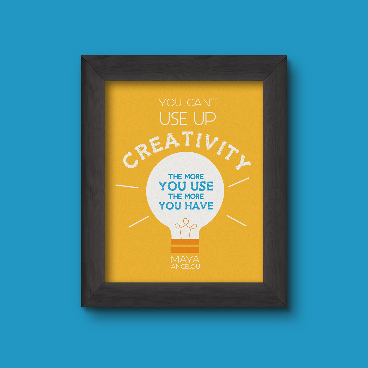 quote inspiration wall frame