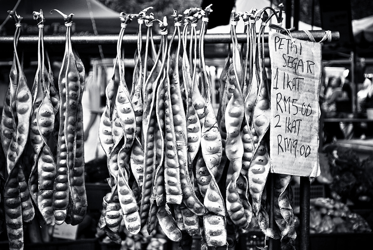 Street photo black and white market