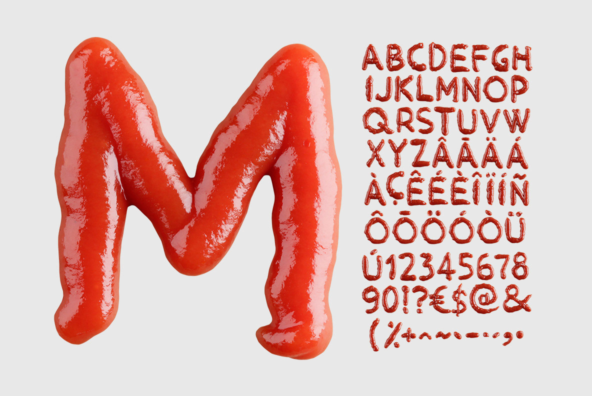 alphabet font Food font Free font lettering Opentype type type design Typeface typography  
