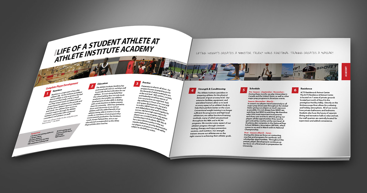 basketball book Booklet sports Acts athlete institute Program