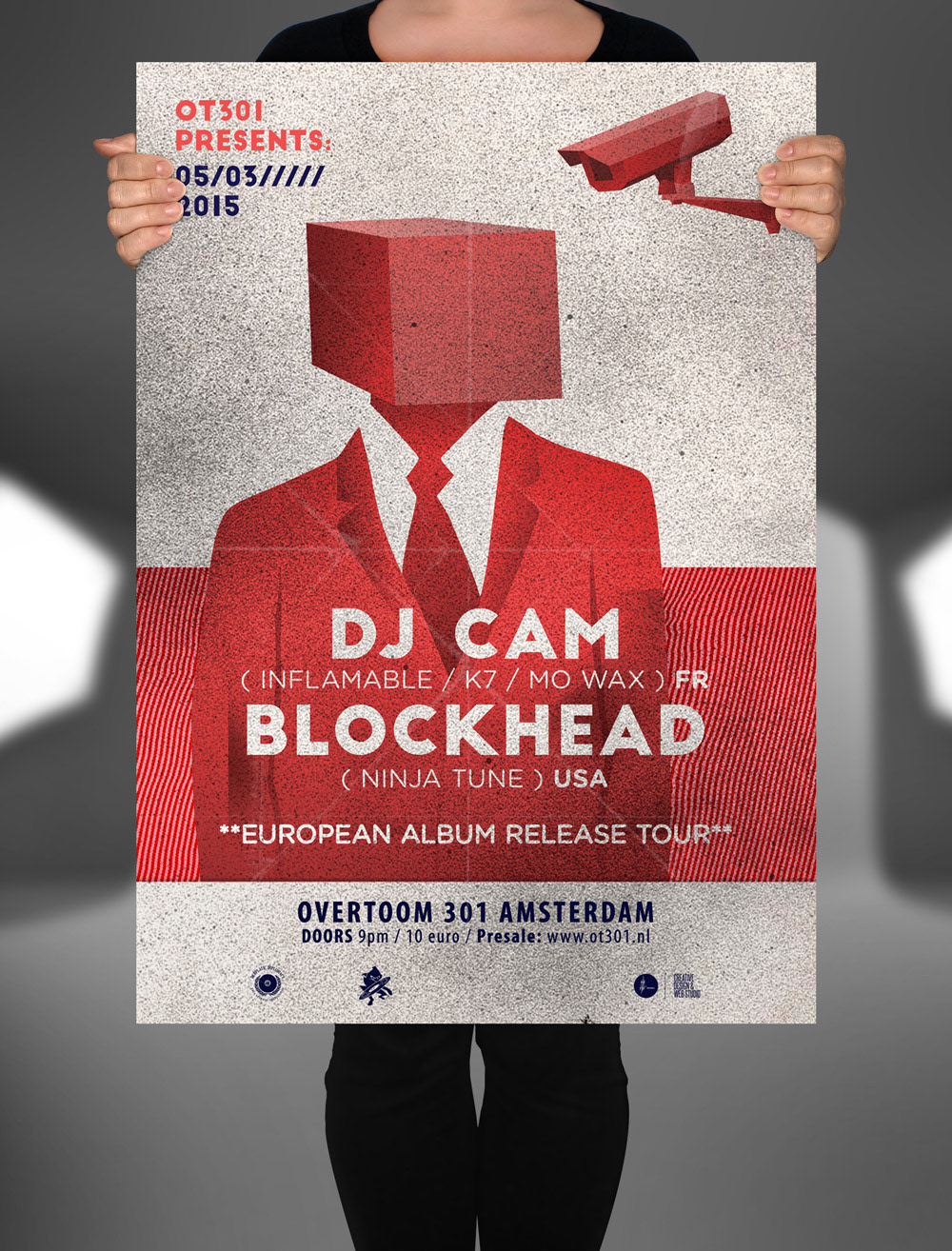 djCam blockhead M7grafiks design poster EventDesign musicdesign ninjatune