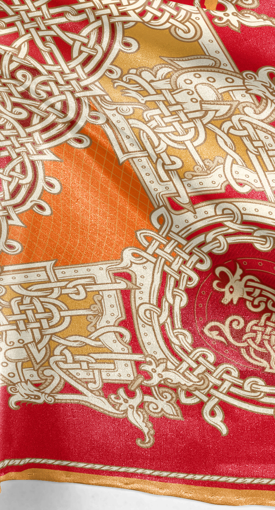 fabric cloth Russia ornament Celtic textil scarve Washington