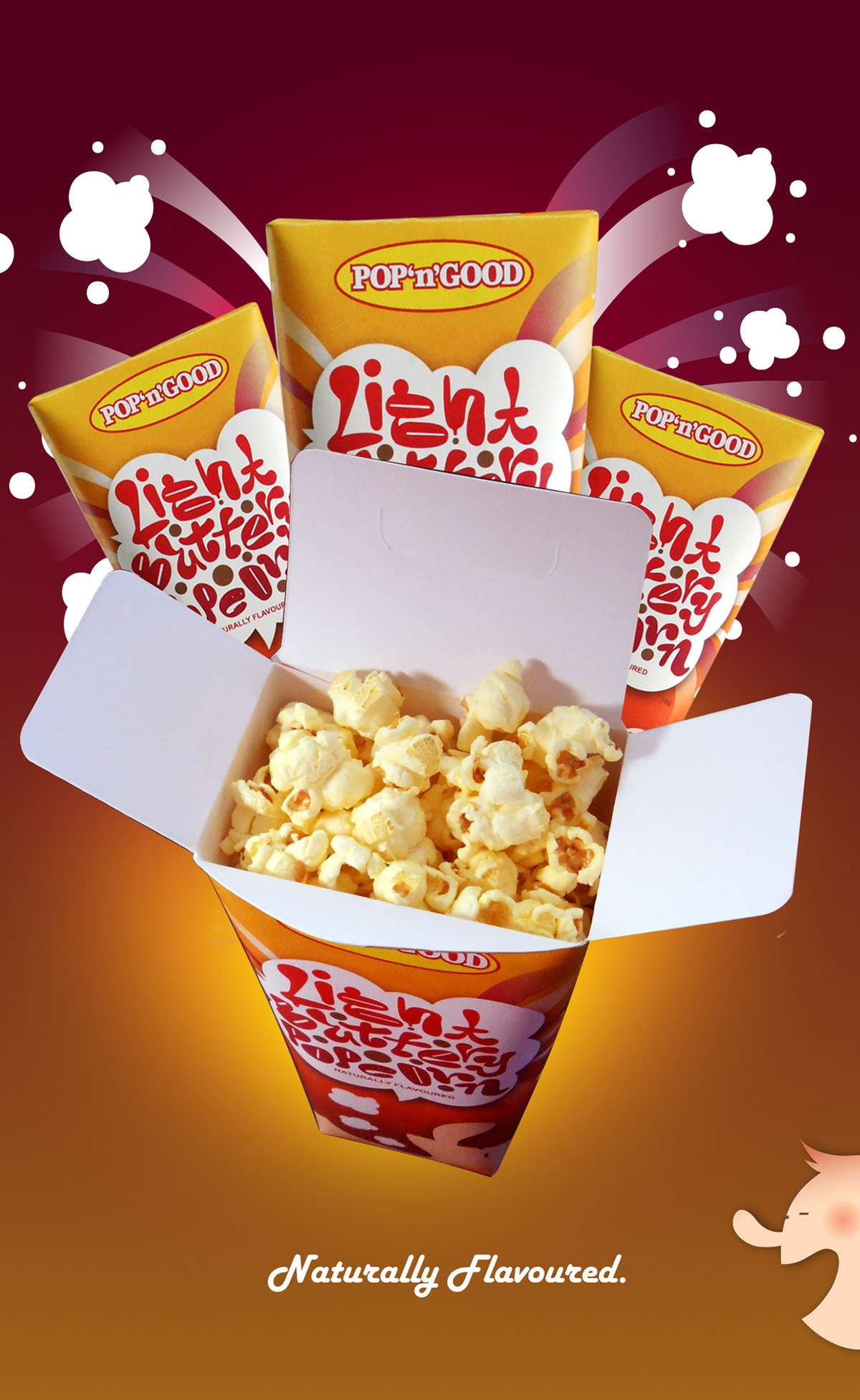 popcorn popngood kura Hashin light butter FMCG