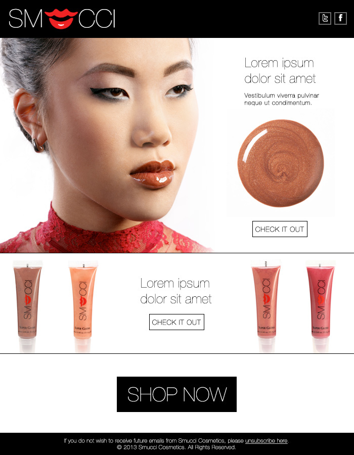 Adobe Portfolio cosmetics smucci
