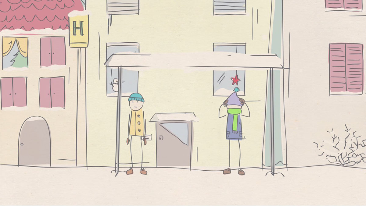 stranger 2D short movie everyday life digital art animation 