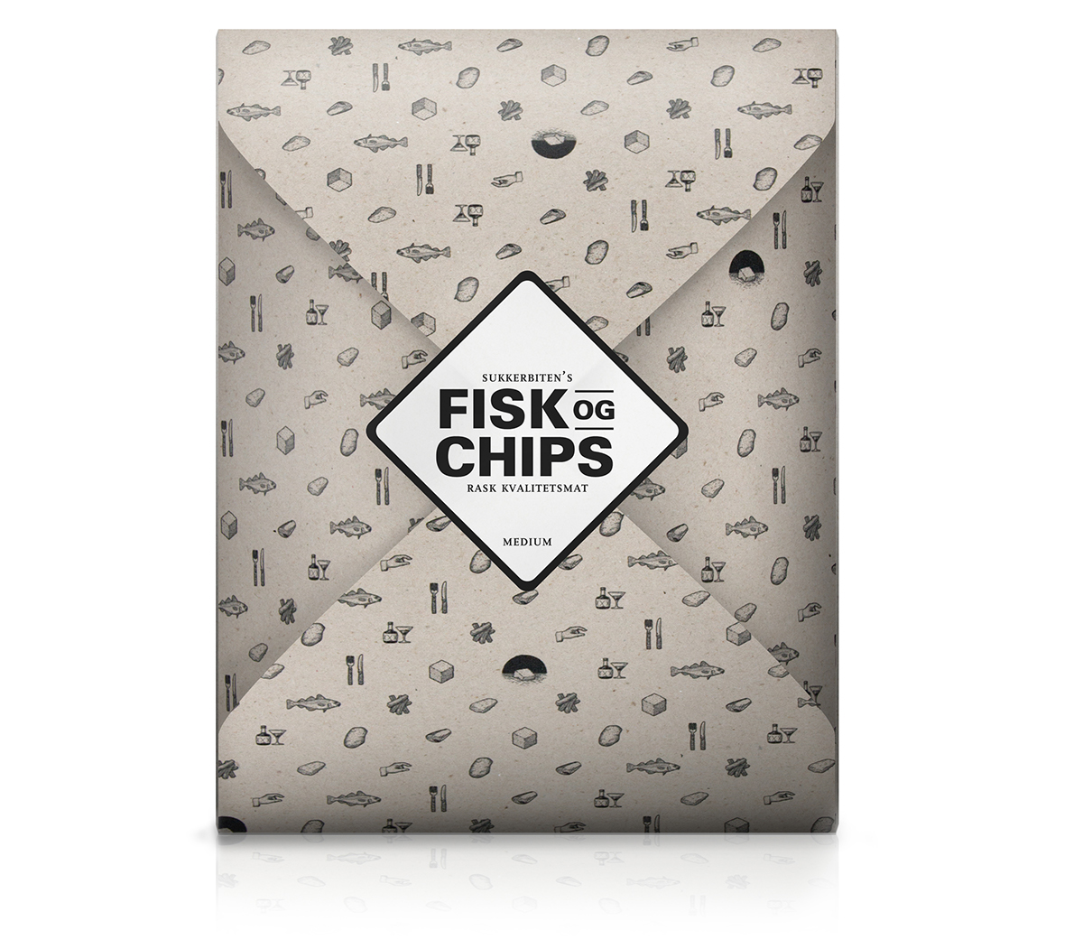 pictogram fish and chips wayfinding brand logo skull arrow teeth identity mockups Mockup free Idenitity inspire