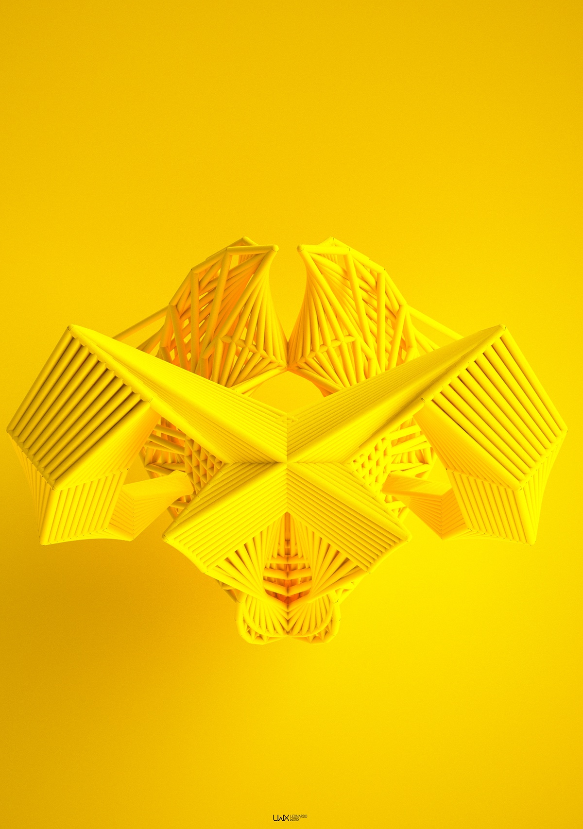 iterative 3D shortmovie code yellow cyan orange violet DNA organic math physic processing MaxMsp Tint