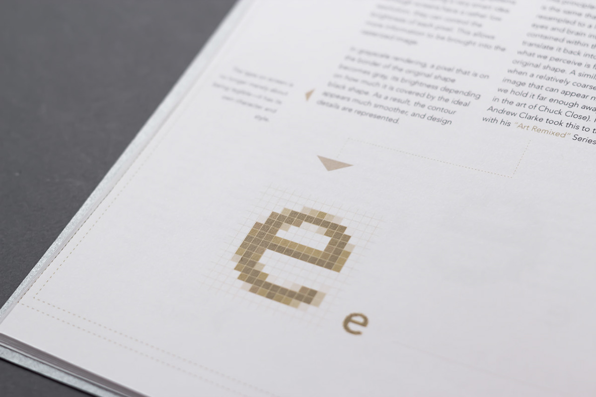 magazine typo Web gold silver perfect publication design